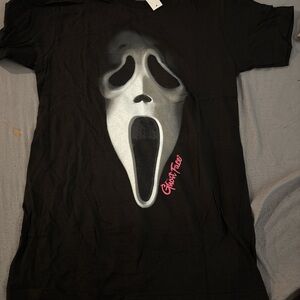 Ghost Face Black Short Sleeve Tee